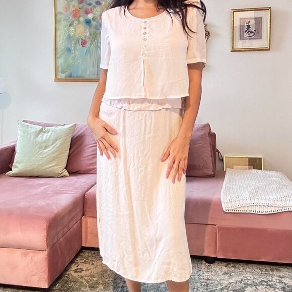 Vintage Powder Pink Dream Dress - Picture 3 of 4